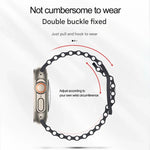 Butterfly Buckle Ocean Silicone Watch Band with Film Integrated PC Case, For Apple Watch Series 44mm, For Apple Watch Series 40mm, For Apple Watch Series 10 / 11 46mm, For Apple Watch Series 10 / 11 42mm, For Apple Watch Series 45mm                    ...