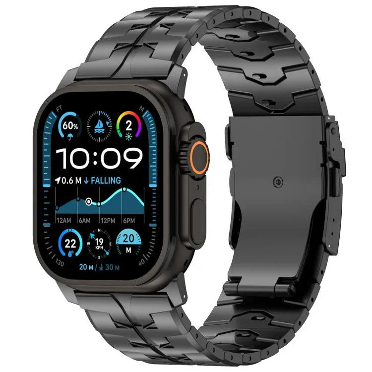 26 mm breites, flaches Uhrenarmband aus Titanlegierung mit Schnellverschluss, passend für Apple Watch 46 mm / 49 mm / 45 mm / 44 mm