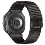 Milanaise-Armband aus Titanstahl mit Regenschirm-Schließe, passend für Samsung Galaxy Watch Ultra / Ultra 2025 und Samsung Galaxy Watch8 / Watch8 Classic