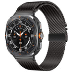 Milanaise-Armband aus Titanstahl mit Regenschirm-Schließe, passend für Samsung Galaxy Watch Ultra / Ultra 2025 und Samsung Galaxy Watch8 / Watch8 Classic