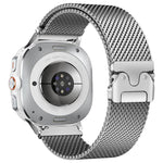 Milanaise-Armband aus Titanstahl mit Regenschirm-Schließe, passend für Samsung Galaxy Watch Ultra / Ultra 2025 und Samsung Galaxy Watch8 / Watch8 Classic