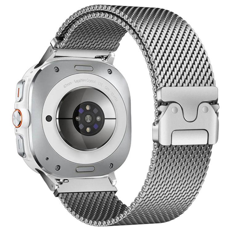 Milanaise-Armband aus Titanstahl mit Regenschirm-Schließe, passend für Samsung Galaxy Watch Ultra / Ultra 2025 und Samsung Galaxy Watch8 / Watch8 Classic