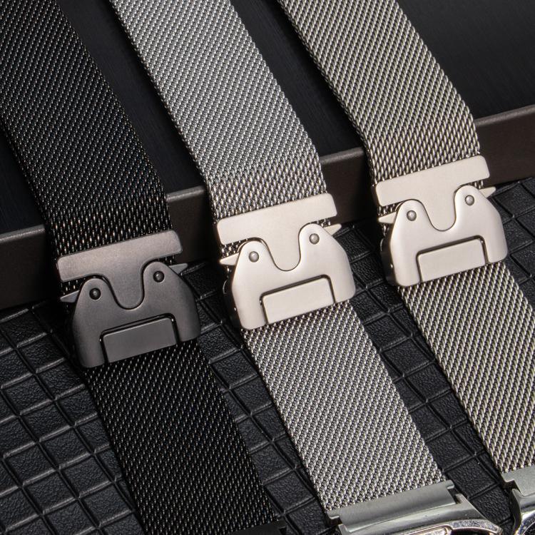 Milanaise-Armband aus Titanstahl mit Regenschirm-Schließe, passend für Samsung Galaxy Watch Ultra / Ultra 2025 und Samsung Galaxy Watch8 / Watch8 Classic