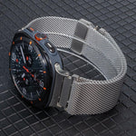 Milanaise-Armband aus Titanstahl mit Regenschirm-Schließe, passend für Samsung Galaxy Watch Ultra / Ultra 2025 und Samsung Galaxy Watch8 / Watch8 Classic