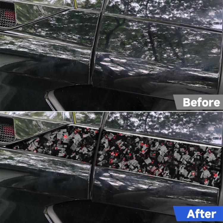 4pcs/Set Forged Gold Foil Carbon Fiber Car Roof Sides Decorative Sticker for Chevrolet Corvette C8 2020-, Left and Right Driver, Roof Sides