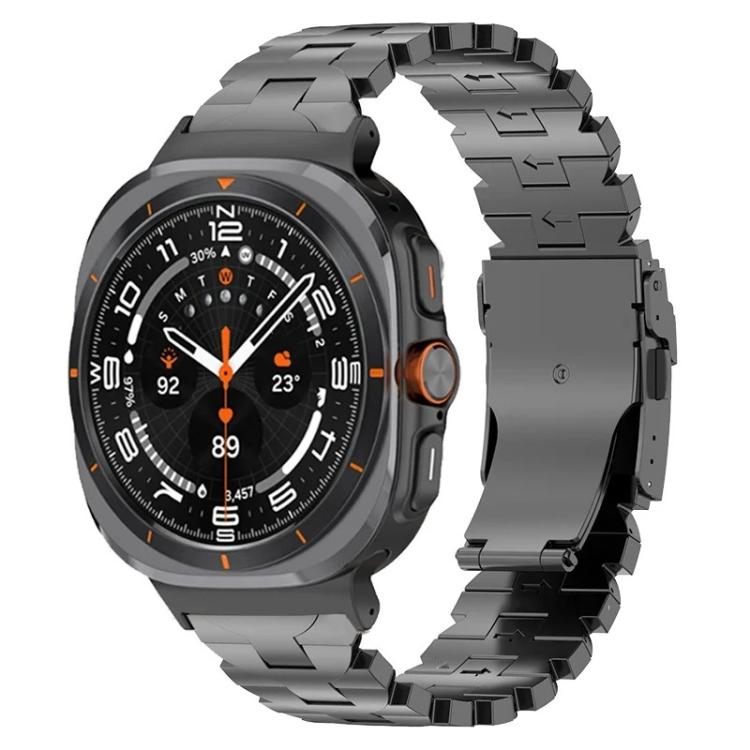 Schmetterlingssicherheitsschnalle Titanlegierung Uhrenarmband, Für Samsung Galaxy Watch Ultra 47mm / Ultra 2025