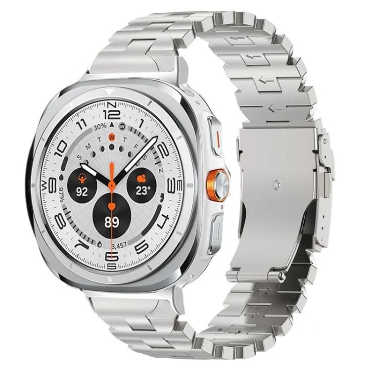 Schmetterlingssicherheitsschnalle Titanlegierung Uhrenarmband, Für Samsung Galaxy Watch Ultra 47mm / Ultra 2025