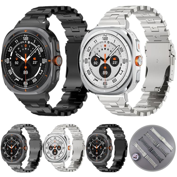 Schmetterlingssicherheitsschnalle Titanlegierung Uhrenarmband, Für Samsung Galaxy Watch Ultra 47mm / Ultra 2025