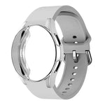 Silikonarmband mit TPU-Gehäuse, für Samsung Galaxy Watch 7 44mm, für Samsung Galaxy Watch 7 40mm, für Samsung Galaxy Watch 4 Classic 46mm, für Samsung Galaxy Watch 4 Classic 42mm