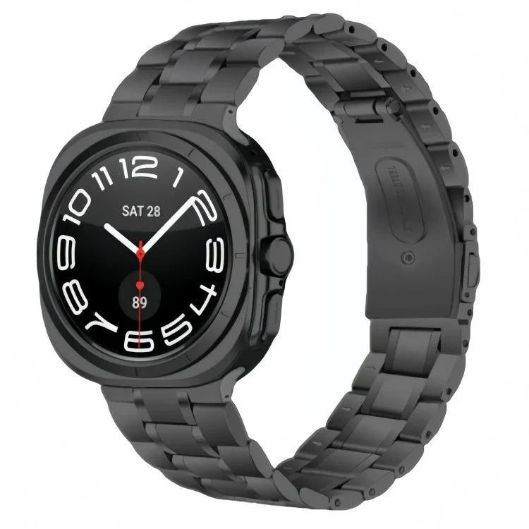 Fünf-Perlen-Armband aus Edelstahl, passend für Samsung Galaxy Watch Ultra / Ultra 2025 und Samsung Galaxy Watch8 / Watch8 Classic