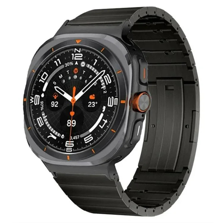 Einteiliges Uhrenarmband aus Titanlegierung mit Schnellverschluss und seitlicher Schiebeschließe, passend für Samsung Galaxy Watch Ultra / Ultra 2025 und Samsung Galaxy Watch8 / Watch8 Classic