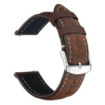 xDfind Retro Crazy Horse Texture Leather Watch Band, 24mm for Suunto 9 / 9 Baro / D5 / Core / 7, 14mm, 18mm, 20mm, 22mm