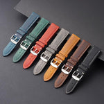 xDfind Retro Crazy Horse Texture Leather Watch Band, 24mm for Suunto 9 / 9 Baro / D5 / Core / 7, 14mm, 18mm, 20mm, 22mm