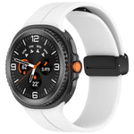 xDfind Faltbares, schwarzes Silikon-Uhrenarmband mit Magnetverschluss, passend für Samsung Galaxy Watch8 / Watch8 Classic