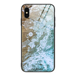 Marble Pattern Glass Protective Case, For iPhone 12 mini, For iPhone 12 Pro Max, For iPhone 11 Pro, For iPhone SE 2022 / SE 2020 / 8 / 7, For iPhone X