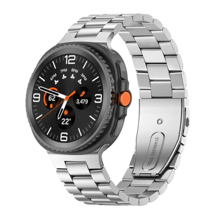 Dreireihiges Edelstahl-Uhrenarmband, für Samsung Galaxy Watch8 / Watch8 Classic