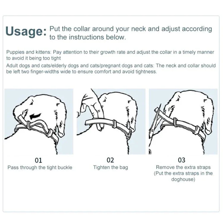 Entwurmungshalsband für Haustiere, beruhigend, gegen Flöhe und Zecken, verpackt in einer Aluminiumbox, 72 cm für große Hunde, 56 cm für Welpen, 56 cm für Katzen