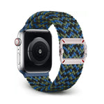 Double Loop Mechanical Buckle Nylon Braid Watch Band, For Apple Watch 46mm / 49mm / 45mm / 44mm