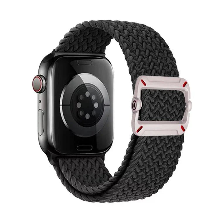 Double Loop Mechanical Buckle Nylon Braid Watch Band, For Apple Watch 42mm / 41mm / 40mm / 38mm