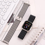 xDfind Fallschirmschnalle, 3-Streifen-Armband aus geflochtenem Nylon, für Apple Watch 42 / 44 / 45 / 46 / 49 mm, für Apple Watch 38 / 40 / 41 / S10 42 mm