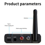 Portable Bluetooth Receiver Audio AUX Adapter Supports USB Disk, TF Card With Remote Control, D19