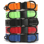 Reflektierendes Haustierhalsband aus Nylon, schwarz, mit Schnalle, S, M, L, Nylonhalsband, S, Nylonhalsband, M, Nylonhalsband, L