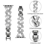 xDfind Kleines, gedrehtes Diamant-Metallarmband für Apple Watch 38 / 40 / 41 / S10 42 mm 20 mm