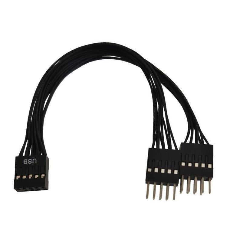 Desktop-Computer-Motherboard 2-in-1 9-Pin USB Adapter Verlängerungskabel, 9-Pin