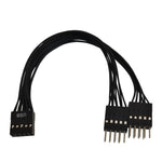 Desktop-Computer-Motherboard 2-in-1 9-Pin USB Adapter Verlängerungskabel, 9-Pin