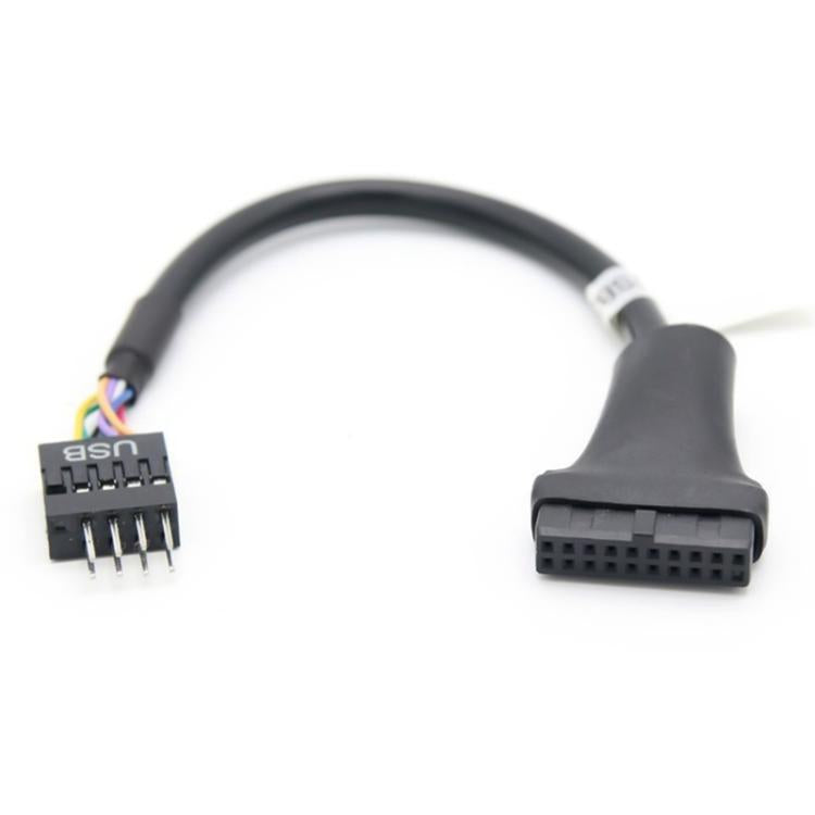 2 Stück Computer-Motherboard USB3.0 Adapterkabel, 20-Pin Stecker zu 9-Pin Buchse, 9-Pin Stecker zu 20-Pin Buchse