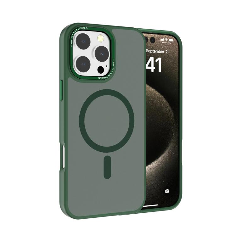 Kalebol Metall-Linsenrahmen MagSafe mattierte PC Handyhülle, Für iPhone 16 Pro, Für iPhone 16 Plus, Für iPhone 16, Für iPhone 15 Pro Max, Für iPhone 15 Pro