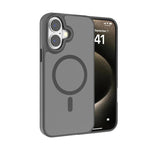 Kalebol Metal Lens Frame MagSafe Frosted PC Phone Case, For iPhone 16 Pro, For iPhone 16 Plus, For iPhone 16, For iPhone 15 Pro Max, For iPhone 15 Pro