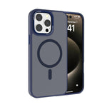 Kalebol Metal Lens Frame MagSafe Frosted PC Phone Case, For iPhone 16 Pro, For iPhone 16 Plus, For iPhone 16, For iPhone 15 Pro Max, For iPhone 15 Pro