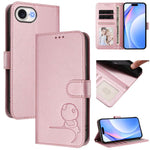 Litter Panda geprägte RFID Leder-Handyhülle mit Trageschlaufe, Für iPhone 17e / 16e, Für iPhone 17 Pro Max, Für iPhone 17 Pro, Für iPhone 17, Für iPhone Air, Für iPhone 16 Pro Max, Für iPhone 16 Pro, Für iPhone 16 Plus