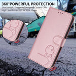 Litter Panda Prägung RFID Leder Handyhülle mit Trageschlaufe, Für iPhone 14 Pro Max, Für iPhone SE 2022 / 2020 / 8 / 7, Für iPhone 13 Pro Max, Für iPhone 13 Pro, Für iPhone 13 mini, Für iPhone 12 / 12 Pro, Für iPhone 12 Pro Max, Für iPhone 12 mini