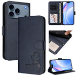 Litter Panda geprägte RFID Leder-Handyhülle mit Trageschlaufe, Für iPhone 17e / 16e, Für iPhone 17 Pro Max, Für iPhone 17 Pro, Für iPhone 17, Für iPhone Air, Für iPhone 16 Pro Max, Für iPhone 16 Pro, Für iPhone 16 Plus