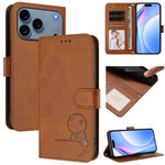 Litter Panda geprägte RFID Leder-Handyhülle mit Trageschlaufe, Für iPhone 17e / 16e, Für iPhone 17 Pro Max, Für iPhone 17 Pro, Für iPhone 17, Für iPhone Air, Für iPhone 16 Pro Max, Für iPhone 16 Pro, Für iPhone 16 Plus