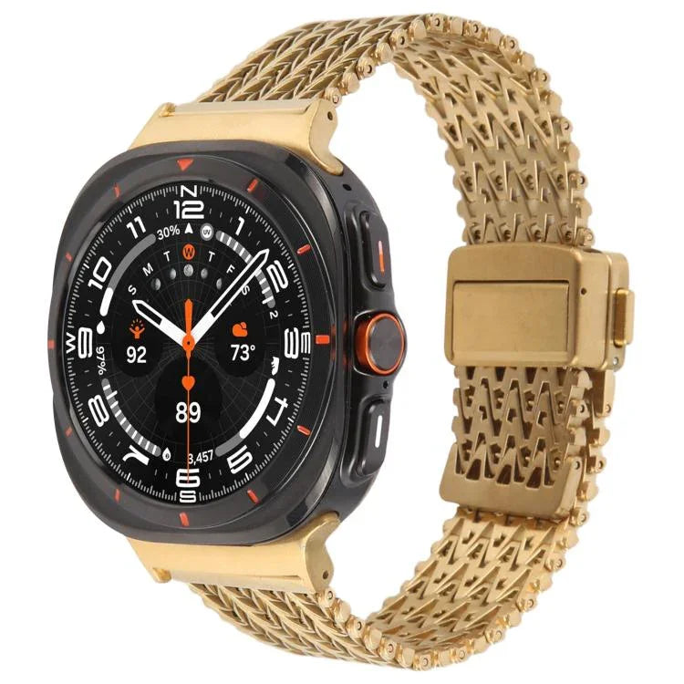 Metallarmband aus Edelstahlgewebe mit Magnetverschluss, passend für Samsung Galaxy Watch Ultra 47 mm / Ultra 2025