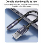 Yesido YAU46 USB-auf-3,5-mm-Audioadapter aus Aluminiumlegierung, YAU46