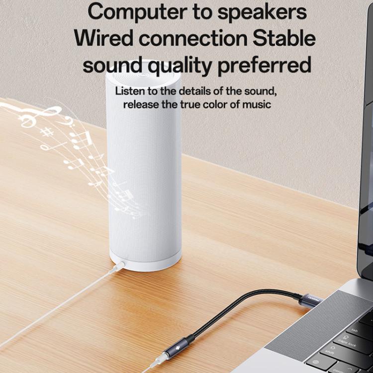 Yesido YAU46 USB-auf-3,5-mm-Audioadapter aus Aluminiumlegierung, YAU46