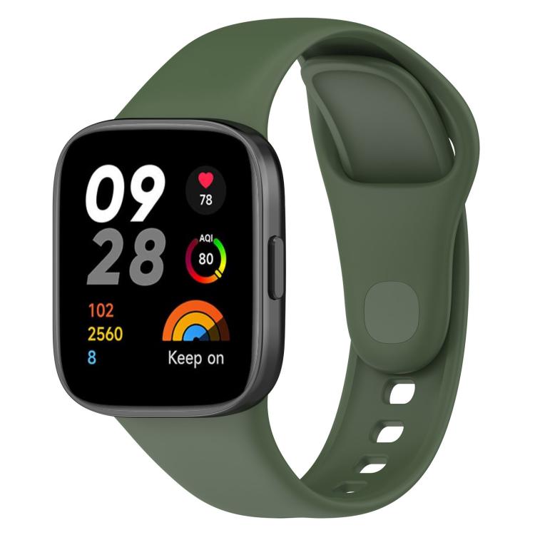 xDfind Solid Color Silicone Watch Band, with Button, For Redmi Watch 3