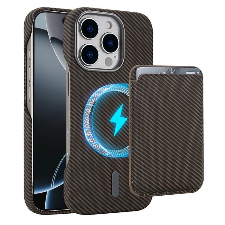 Carbonfaser MagSafe magnetischer Kartenhalter Handyhülle, Für iPhone 17 Pro Max, Für iPhone 17 Pro, Für iPhone 17, Für iPhone Air, Für iPhone 16 Pro Max, iPhone 16 Pro, Für iPhone 16 Plus, Für iPhone 16, Für iPhone 15 Pro Max