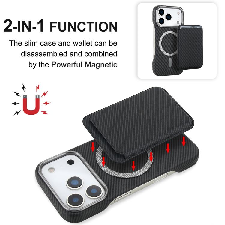 Carbonfaser MagSafe magnetischer Kartenhalter Handyhülle, Für iPhone 17 Pro Max, Für iPhone 17 Pro, Für iPhone 17, Für iPhone Air, Für iPhone 16 Pro Max, iPhone 16 Pro, Für iPhone 16 Plus, Für iPhone 16, Für iPhone 15 Pro Max