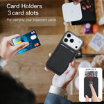 Carbonfaser MagSafe magnetischer Kartenhalter Handyhülle, Für iPhone 17 Pro Max, Für iPhone 17 Pro, Für iPhone 17, Für iPhone Air, Für iPhone 16 Pro Max, iPhone 16 Pro, Für iPhone 16 Plus, Für iPhone 16, Für iPhone 15 Pro Max