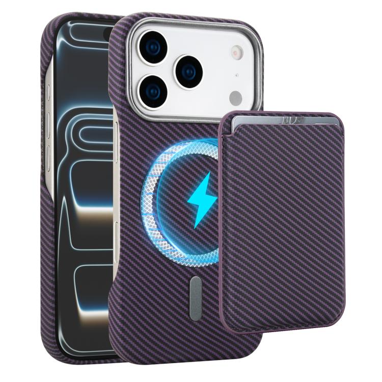 Carbonfaser MagSafe magnetischer Kartenhalter Handyhülle, Für iPhone 17 Pro Max, Für iPhone 17 Pro, Für iPhone 17, Für iPhone Air, Für iPhone 16 Pro Max, iPhone 16 Pro, Für iPhone 16 Plus, Für iPhone 16, Für iPhone 15 Pro Max