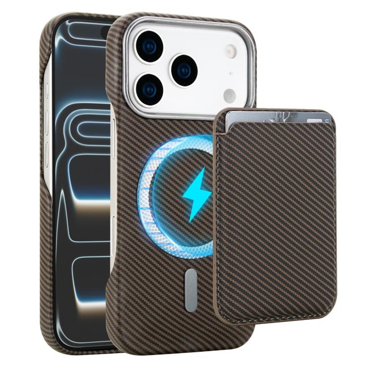 Carbonfaser MagSafe magnetischer Kartenhalter Handyhülle, Für iPhone 17 Pro Max, Für iPhone 17 Pro, Für iPhone 17, Für iPhone Air, Für iPhone 16 Pro Max, iPhone 16 Pro, Für iPhone 16 Plus, Für iPhone 16, Für iPhone 15 Pro Max