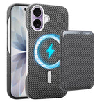 Carbonfaser MagSafe magnetischer Kartenhalter Handyhülle, Für iPhone 17 Pro Max, Für iPhone 17 Pro, Für iPhone 17, Für iPhone Air, Für iPhone 16 Pro Max, iPhone 16 Pro, Für iPhone 16 Plus, Für iPhone 16, Für iPhone 15 Pro Max