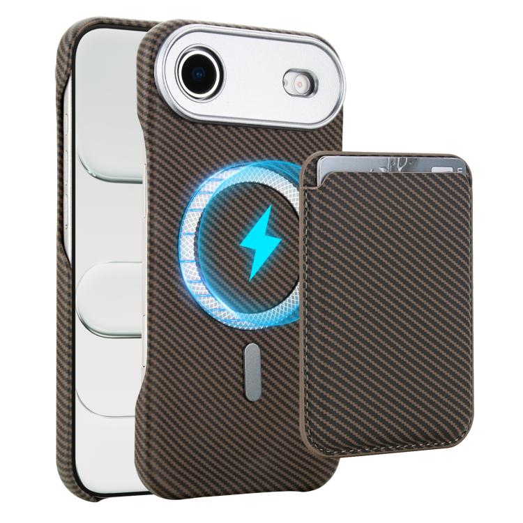 Carbonfaser MagSafe magnetischer Kartenhalter Handyhülle, Für iPhone 17 Pro Max, Für iPhone 17 Pro, Für iPhone 17, Für iPhone Air, Für iPhone 16 Pro Max, iPhone 16 Pro, Für iPhone 16 Plus, Für iPhone 16, Für iPhone 15 Pro Max