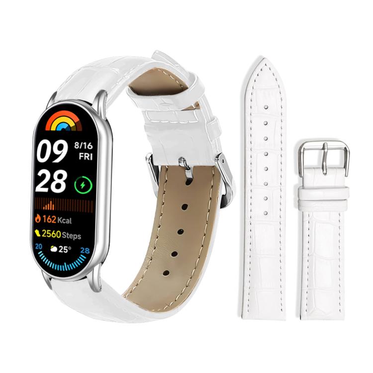 xDfind Bamboo Texture Pin Buckle Leather Watch Band, For Xiaomi Smart Band 11 / 10 / 9 / 8, For Xiaomi Band 10 Pro / 9 Pro / Redmi Watch 6, For Redmi Watch 3 Active / Lite 20mm, For Redmi Watch 3 20mm