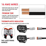 2pcs/Pack Car 70W High-power Matrix Eyes Work Light with Cable Set, Eyes